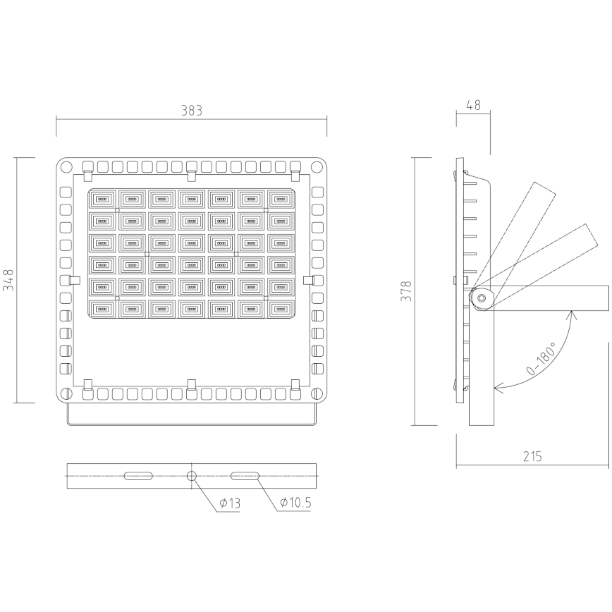 APLED - LED Reflektor zewnętrzny PRO LED/150W/230V IP66 15000lm 6000K