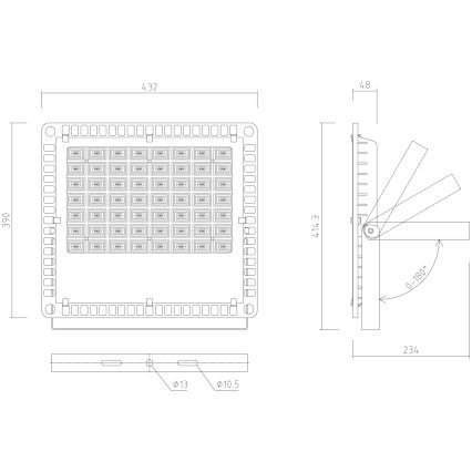 APLED - LED Reflektor zewnętrzny PRO LED/200W/230V IP66 20000lm 6000K