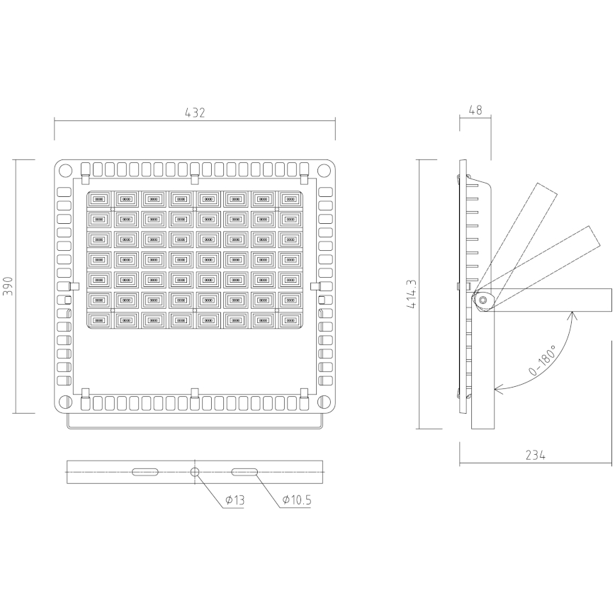 APLED - LED Reflektor zewnętrzny PRO LED/200W/230V IP66 20000lm 6000K
