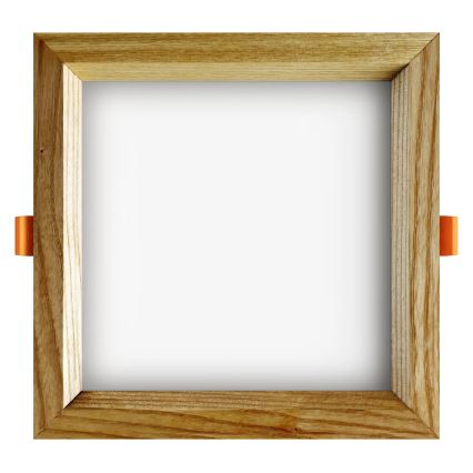 APLED - Oprawa sufitowa LED SQUARE WOODLINE LED/12W/230V 3000K 17x17 cm dąb jesionowy lite drewno