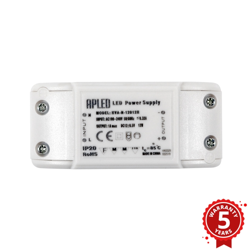 APLED - LED Transformator elektroniczny DRIVER 12W/12V/1A