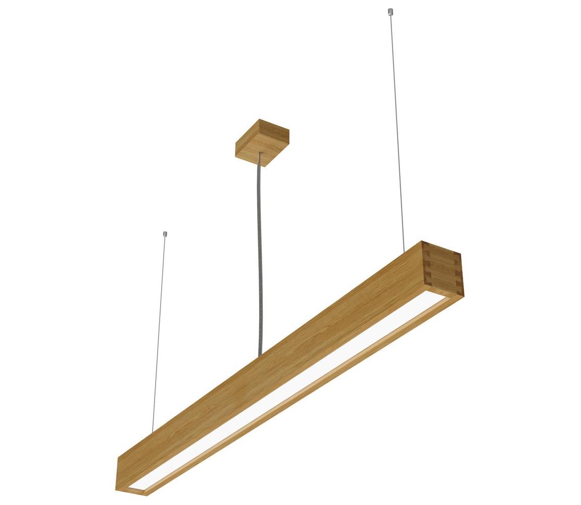 APLED - LED Żyrandol na lince LOOK LED/36W/230V 4000K 120 cm dąb