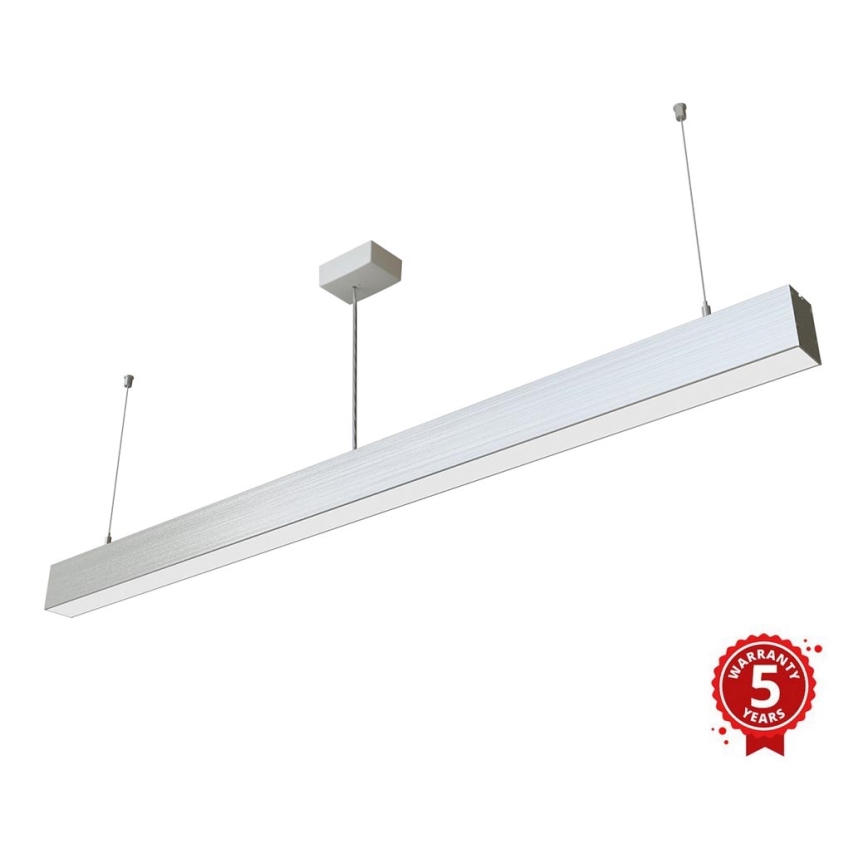 APLED - LED Żyrandol na lince LOOK LED/46W/230V 4000K 120 cm srebrny