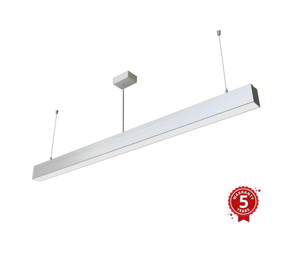 APLED - LED Żyrandol na lince LOOK LED/46W/230V 4000K 120 cm srebrny