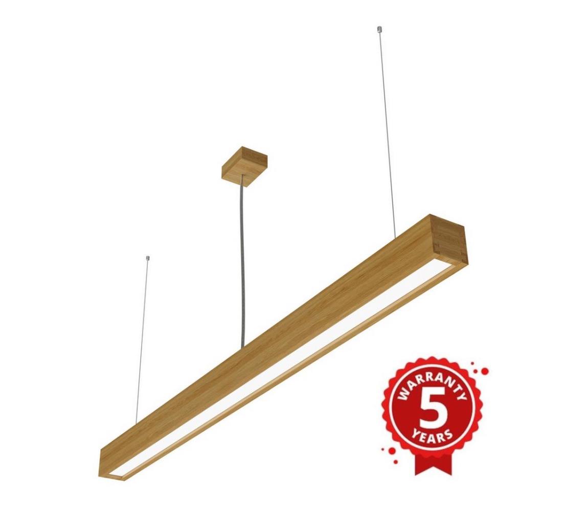 APLED - LED Żyrandol na lince LOOK LED/48W/230V 4000K 150 cm dąb
