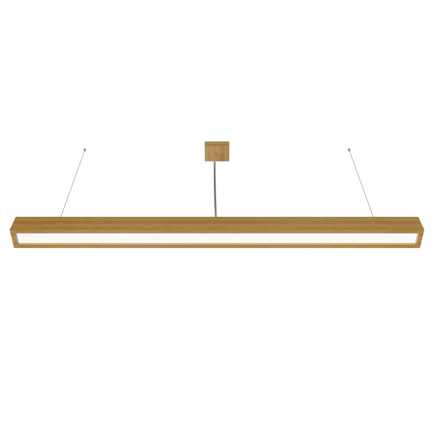 APLED - LED Żyrandol na lince LOOK LED/48W/230V 4000K 150 cm dąb