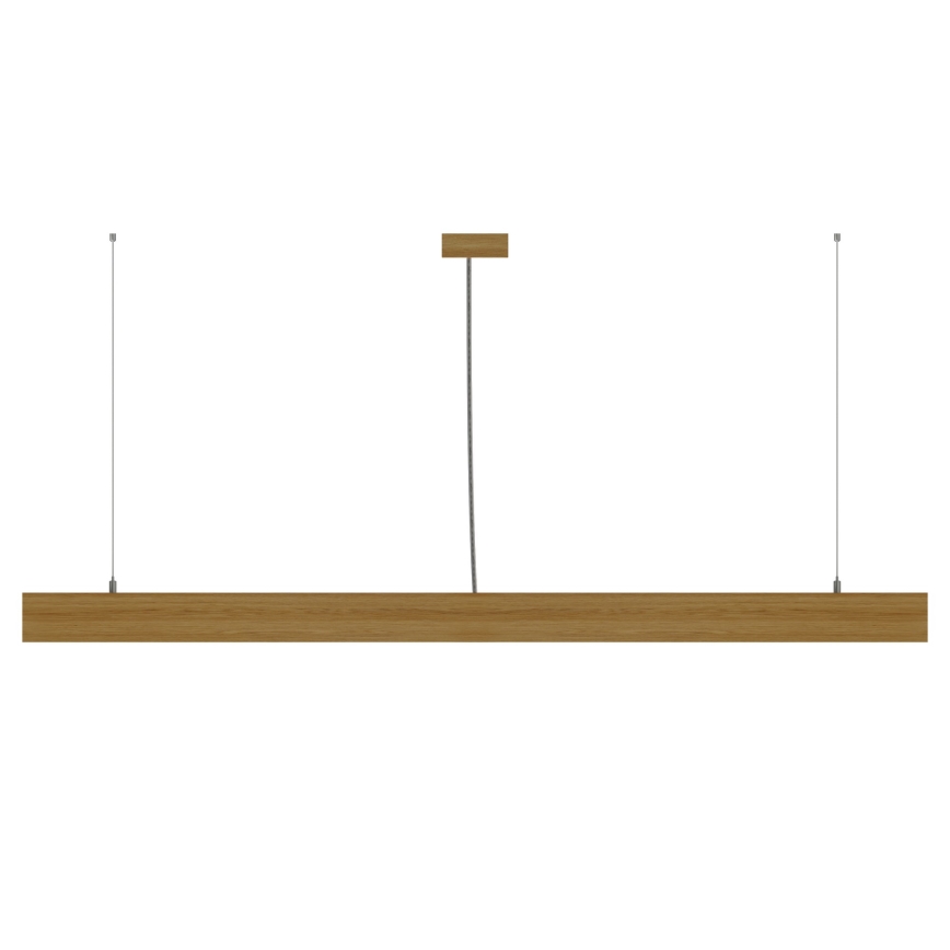 APLED - LED Żyrandol na lince LOOK LED/48W/230V 4000K 150 cm dąb