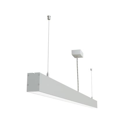 APLED - LED Żyrandol na lince LOOK LED/58W/230V 4000K 150 cm srebrny