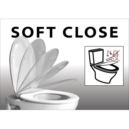 Aqualine - Deska sedesowa SOFIA SoftClose biały