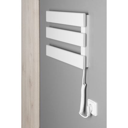 Aqualine - Elektryczna suszarka do ręczników ELVIS 50W/230V 34,2 cm biała prawa
