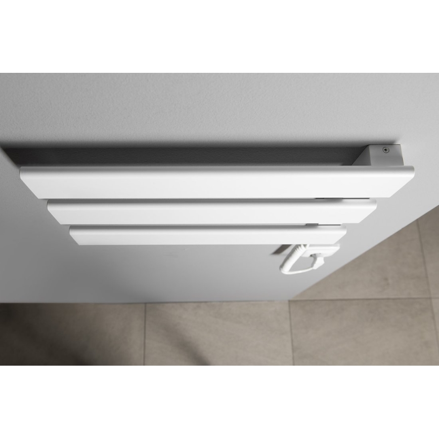 Aqualine - Elektryczna suszarka do ręczników ELVIS 50W/230V 34,2 cm biała prawa
