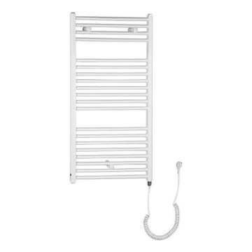 Aqualine - Elektryczny grzejnik łazienkowy DIRECT-E 300W 96x45 cm biały