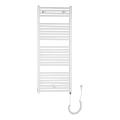 Aqualine - Elektryczny grzejnik łazienkowy DIRECT-E 600W 132x60 cm biały