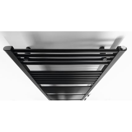 Aqualine - Elektryczny grzejnik łazienkowy DIRECT-E 800W 168x60 cm czarny mat