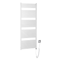 Aqualine - Elektryczny grzejnik łazienkowy TONDI-E 800 W 169 x 60 cm biały