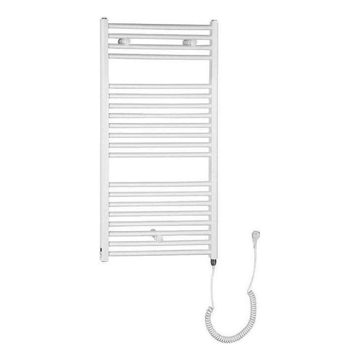 Aqualine - Elektryczny kaloryfer łazienkowy DIRECT-E 300W/230V 96 cm biały prosty