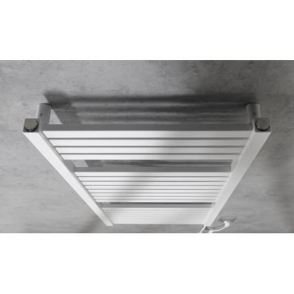 Aqualine - Elektryczny kaloryfer łazienkowy TONDI-E 300W/230V 97 cm biały prosty