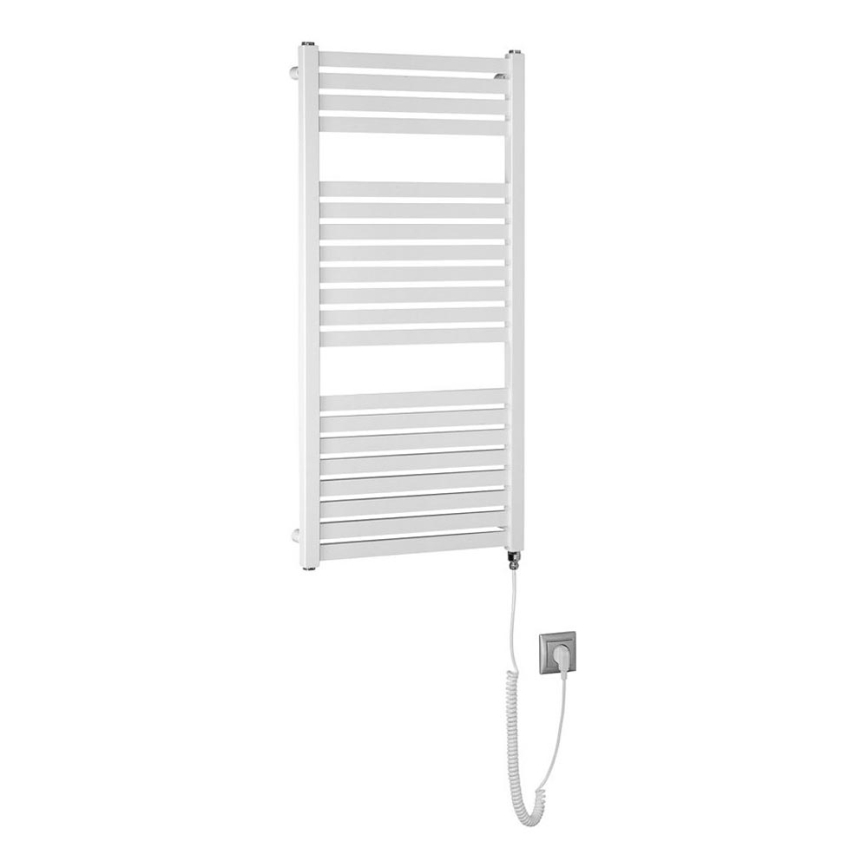 Aqualine - Elektryczny kaloryfer łazienkowy TONDI-E 300W/230V 97 cm biały prosty