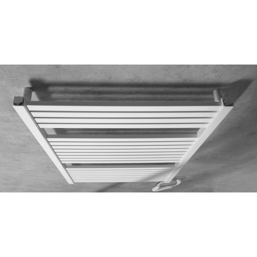 Aqualine - Elektryczny kaloryfer łazienkowy TONDI-E 400W/230V 97 cm biały prosty