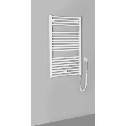 Aqualine - Elektryczny łazienkowy kaloryfer DIRECT-E 400W/230V 96 cm biały prosty