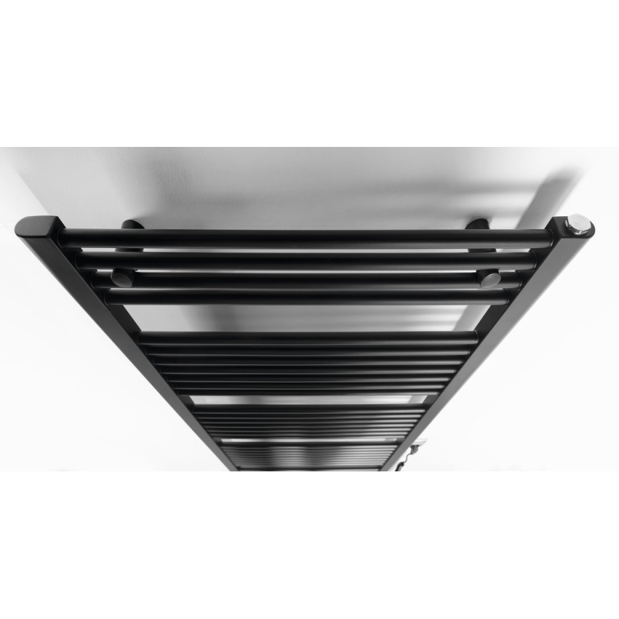 Aqualine - Elektryczny kaloryfer łazienkowy DIRECT-E 800W/230V 168 cm matowy czarny prosty
