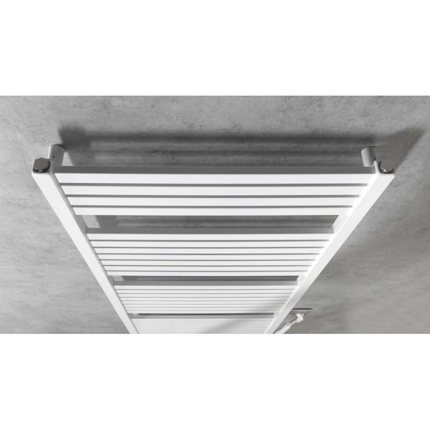 Aqualine - Elektryczny kaloryfer łazienkowy TONDI-E 800W/230V 169 cm biały prosty