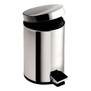 Aqualine - Kosz na śmieci SIMPLE LINE 20 l polerowana stal nierdzewna