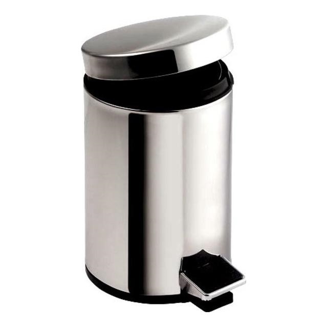 Aqualine - Kosz na śmieci SIMPLE LINE 20 l polerowana stal nierdzewna