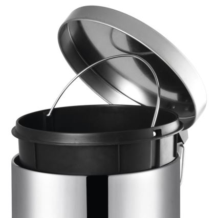 Aqualine - Kosz na śmieci SIMPLE LINE 20 l polerowana stal nierdzewna