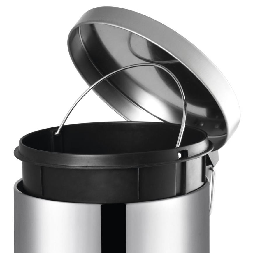 Aqualine - Kosz na śmieci SIMPLE LINE 20 l polerowana stal nierdzewna