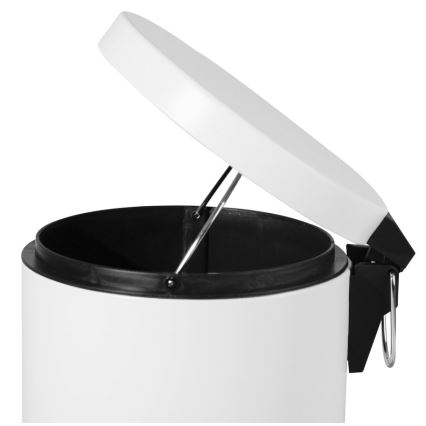 Aqualine - Kosz na śmieci SIMPLE LINE 3 l matowa biel