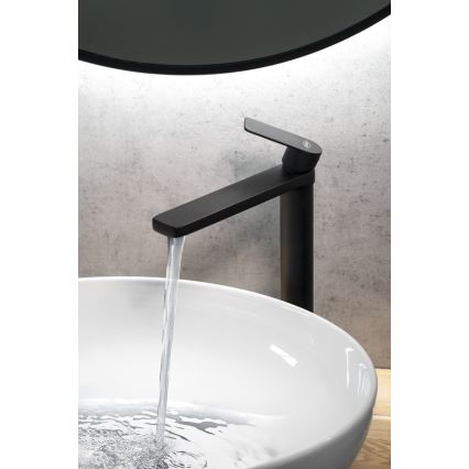 Aqualine - Kran do umywalki DAPHNE 29 cm matowy czarny