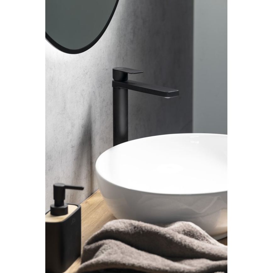 Aqualine - Kran do umywalki DAPHNE 29 cm matowy czarny