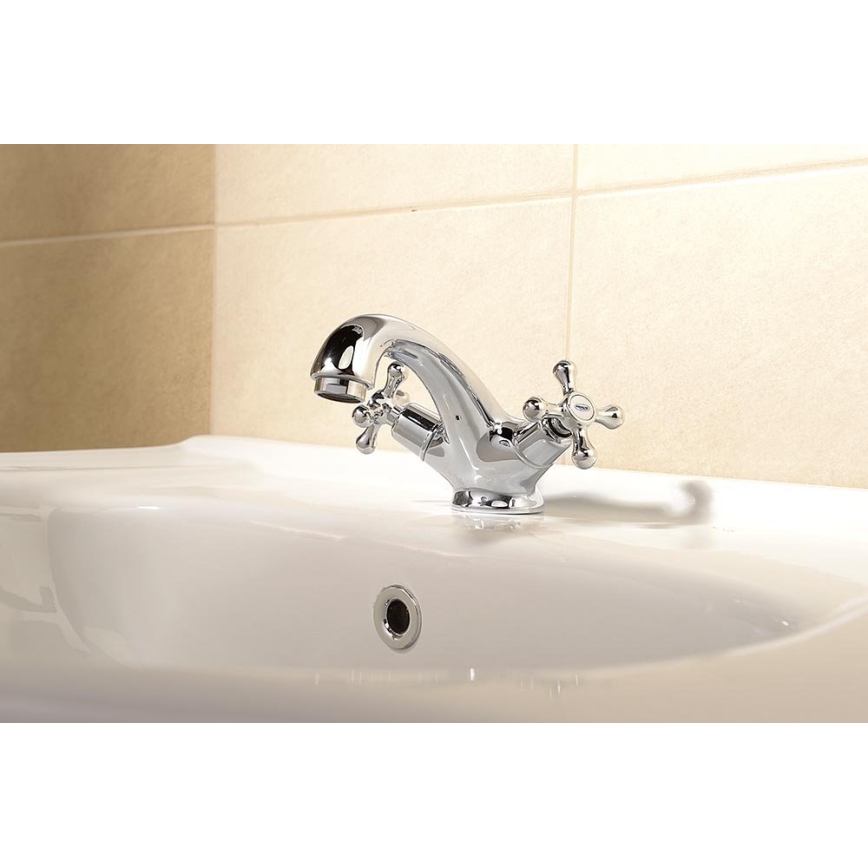 Aqualine - Kran do umywalki VICTORIA chrom błyszczący