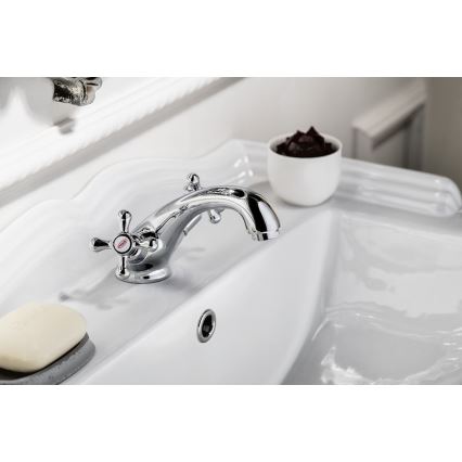 Aqualine - Kran do umywalki VICTORIA chrom błyszczący