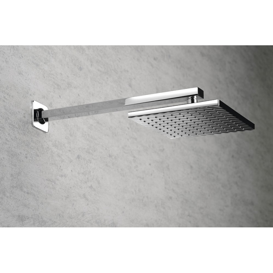 Aqualine - Ramię prysznicowe kątowe 40,4 cm chrom błyszczący