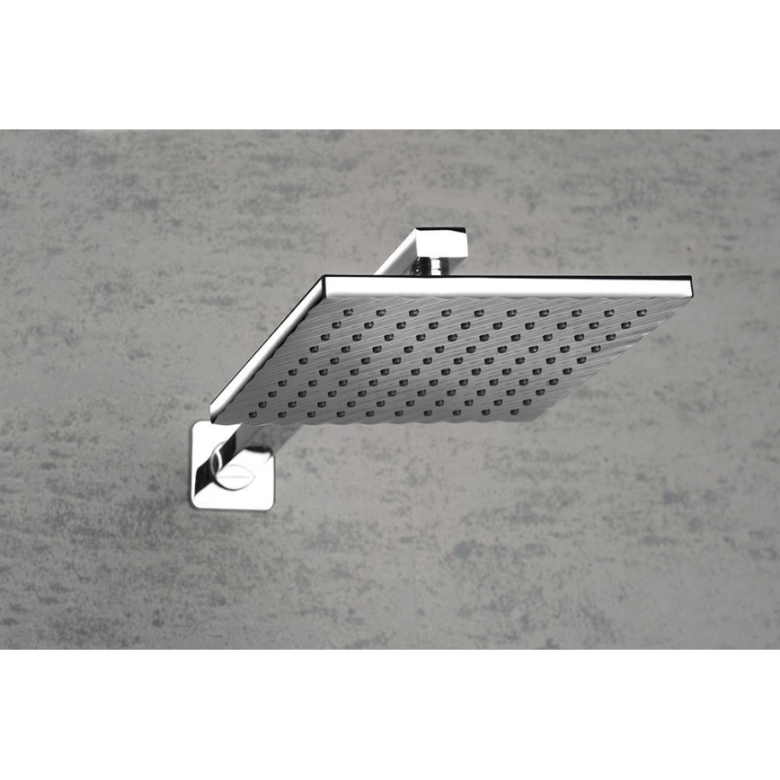 Aqualine - Ramię prysznicowe kątowe 40,4 cm chrom błyszczący