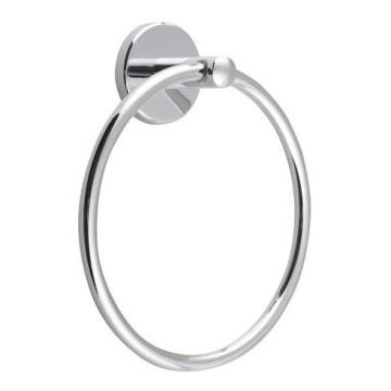 Aqualine - Ścienny wieszak na ręcznik SAMBA śr. 15,5 cm chrom błyszczący