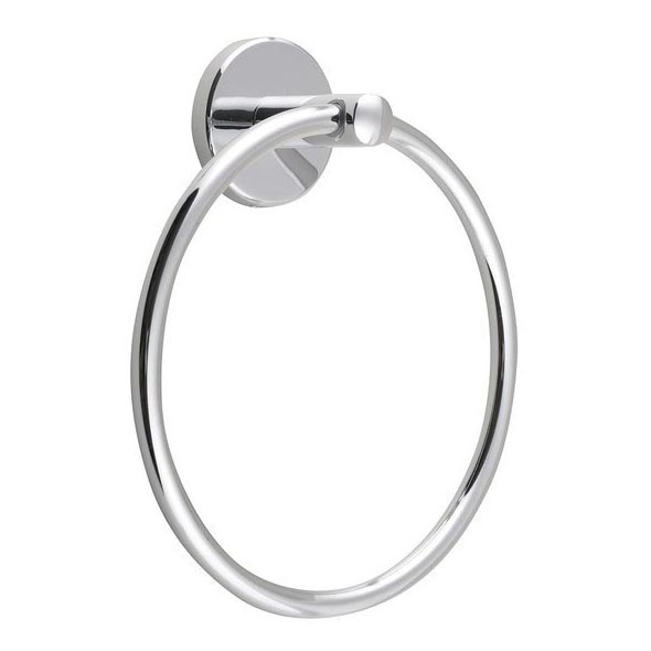 Aqualine - Ścienny wieszak na ręcznik SAMBA śr. 15,5 cm chrom błyszczący
