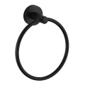 Aqualine - Ścienny wieszak na ręcznik SAMBA śr. 15,5 cm czarny
