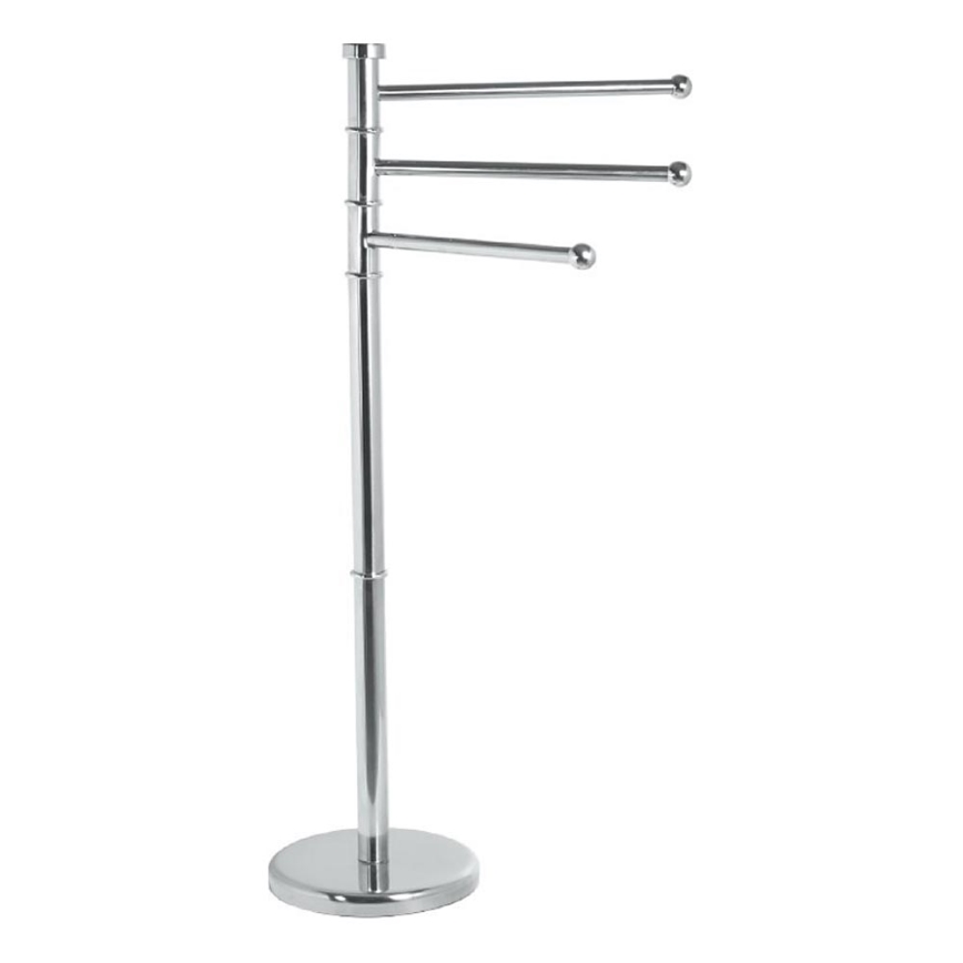 Aqualine - Stojak z wieszakiem na ręczniki SAMBA 85,5 cm stal nierdzewna/chrom błyszczący
