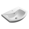 Aqualine - Umywalka wpuszczana ZERO 55x44 cm ceramika/biała