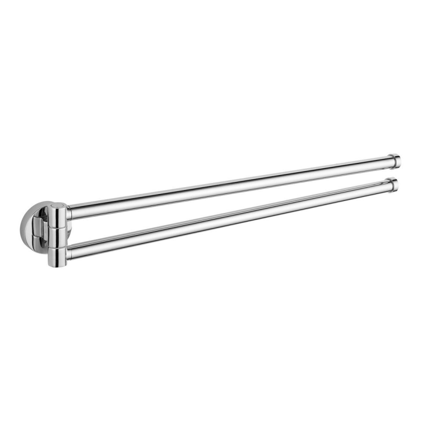 Aqualine - Wieszak na ręcznik ścienny obrotowy SAMBA 47 cm chrom błyszczący