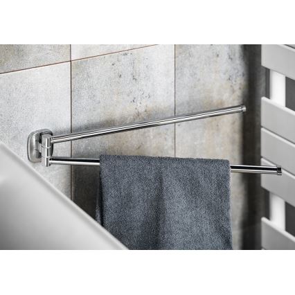 Aqualine - Wieszak ścienny na ręczniki RUMBA 45 cm chrom błyszczący