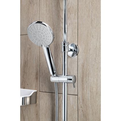 Aqualine - Zestaw prysznicowy z baterią termostatyczną LIGA chrom błyszczący