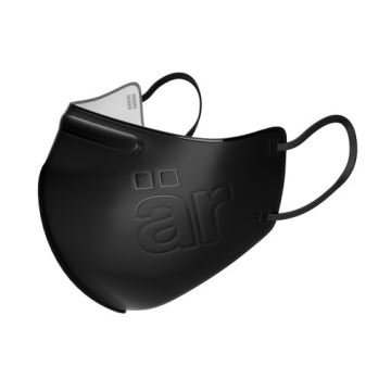 ÄR Antywirusowy respirator - Big Logo L - ViralOff® 99% - bardziej skuteczny niż FFP2 czarny 5 szt.