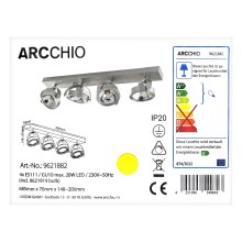 Arcchio - LED Oświetlenie punktowe MUNIN 4xGU10/ES111/11,5W/230V