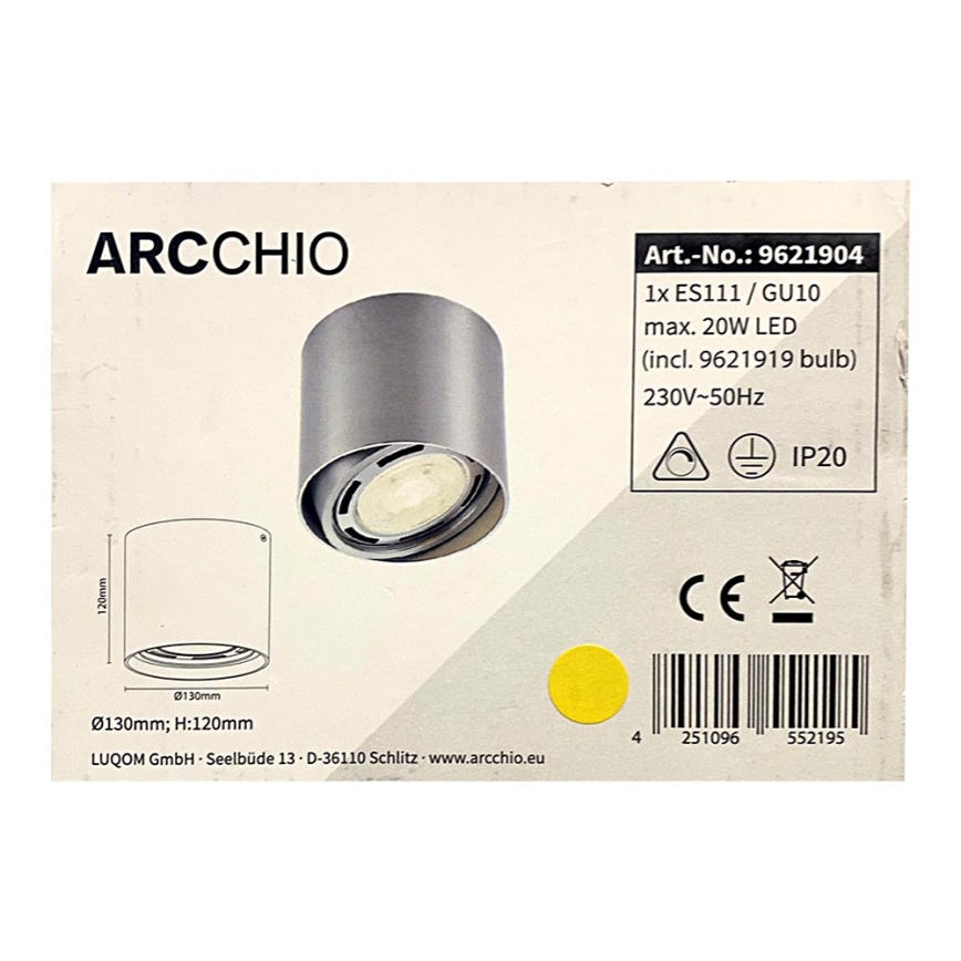 Arcchio - LED Oświetlenie punktowe ROSALIE 1xGU10/ES111/11,5W/230V