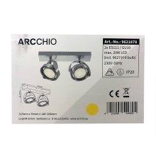 Arcchio - LED Oświetlenie punktowe ściemnialne MUNIN 2xES111/GU10/11,5W/230V
