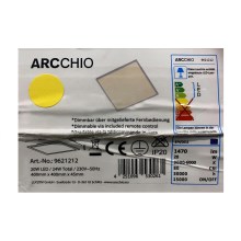 Arcchio - LED Ściemnialny plafon PHILIA LED/20W/230V 3000-6000K + pilot